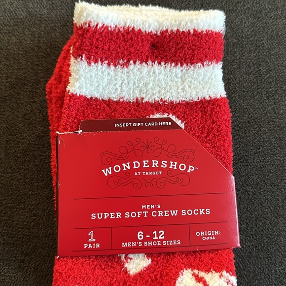 Men's Wondershop Cozy Crew Socks with Gift Card Insert - Picture 6 of 6